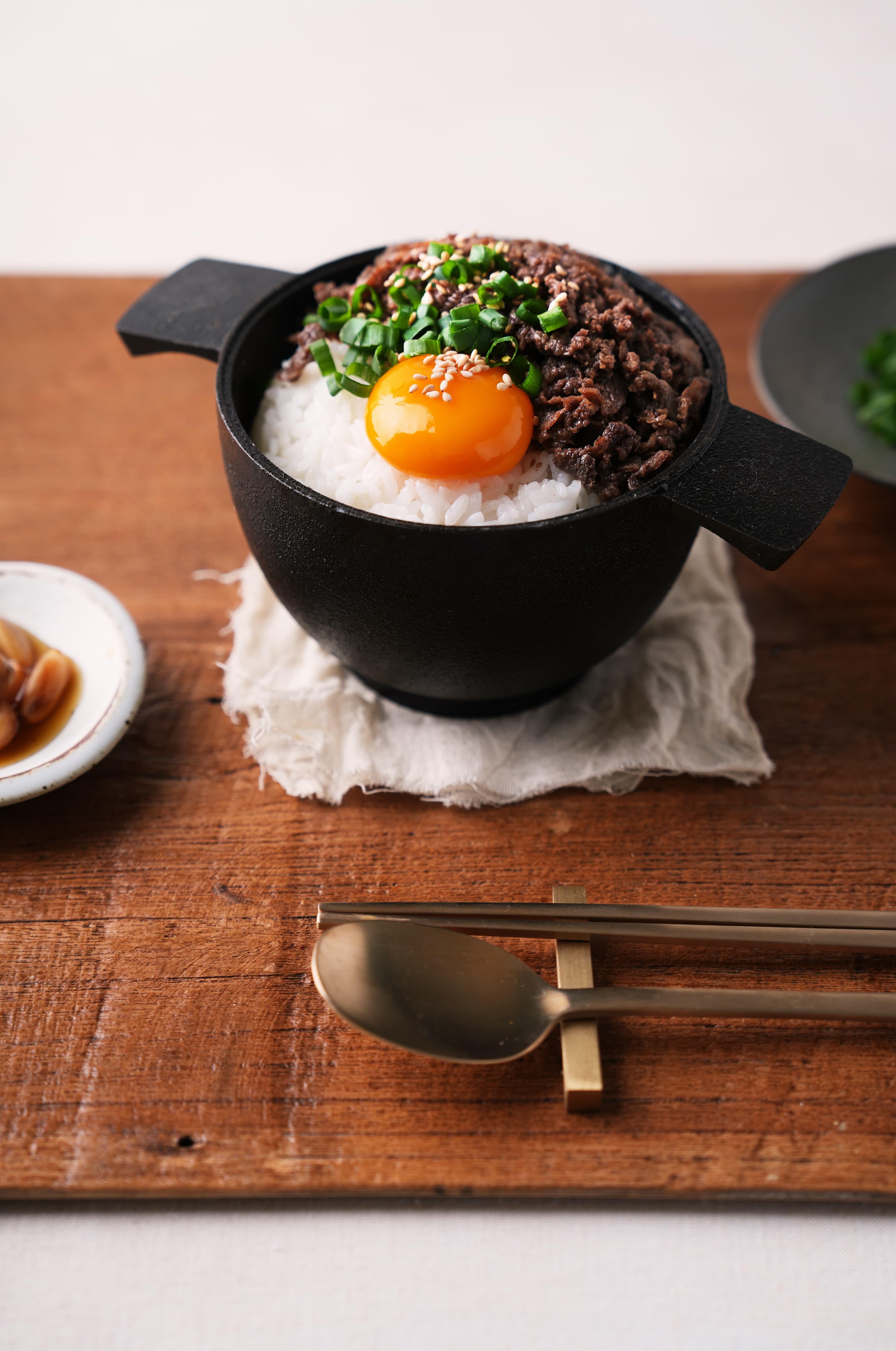 버섯 소불고기 덮밥